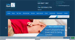 Desktop Screenshot of ealingphysio.co.uk